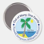 Ein Familienmagnet Magnet (Vorderseite/Rückseite)