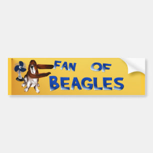 Ein Fan des Beagle-Autoaufklebers Autoaufkleber