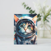 Ein Fantasieastronaut Postkarte (Stehend Vorderseite)