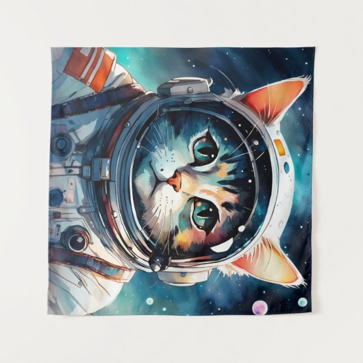 Ein Fantasieastronaut Wandteppich (Vorderseite (Horizontal))