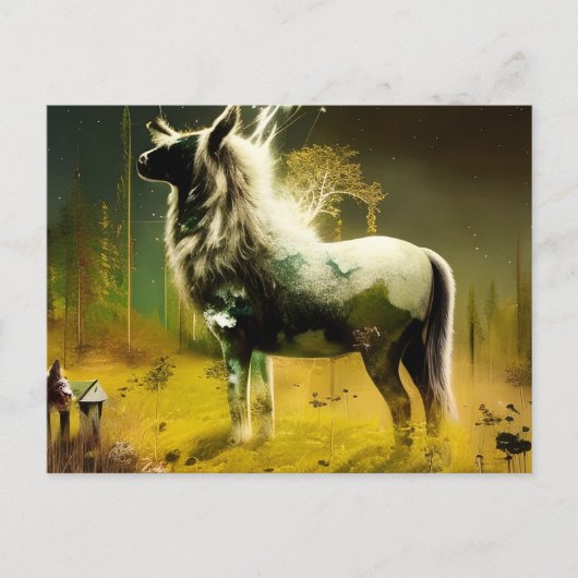 Ein Fantasiewesen Postkarte (Vorderseite)