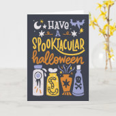 Ein fantastischer Halloween Karte (Gelbe Blume)