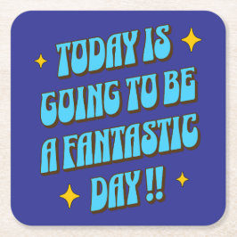 Ein fantastischer Tag Rechteckiger Pappuntersetzer