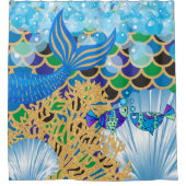 Ein fantastisches Mermaid-Leben Duschvorhang (Vorderseite)