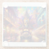 Ein Fantasy-Blick auf eine Mardi Gras Parade Glasuntersetzer (Rückseite)