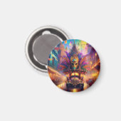 Ein Fantasy-Blick auf eine Mardi Gras Parade Magnet (Vorderseite/Rückseite)