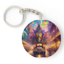 Ein Fantasy-Blick auf eine Mardi Gras Parade