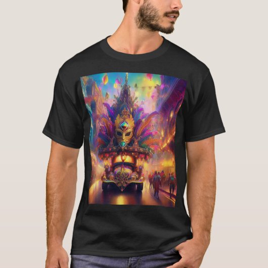 Ein Fantasy-Blick auf eine Mardi Gras Parade T-Shirt (Vorderseite)