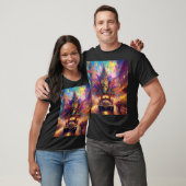 Ein Fantasy-Blick auf eine Mardi Gras Parade T-Shirt (Unisex)