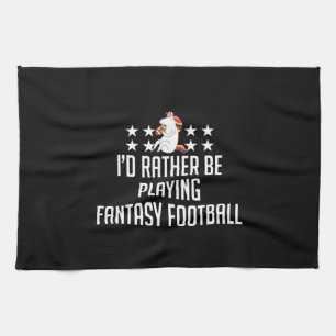 Ein Fantasy-Football-Einhorn spielen Geschirrtuch