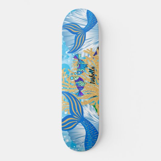 Ein Fantasy Mermaid Life Skateboard (Vorderseite)