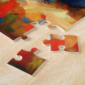 Ein farbenfroher Abstrakter Elefant Puzzle (Seite)