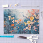 Ein farbenfroher Aufruhr über Blume Seidenpapier (Handwerk)