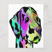 Ein farbenfroher Dalmatiner Flyer (Vorne)