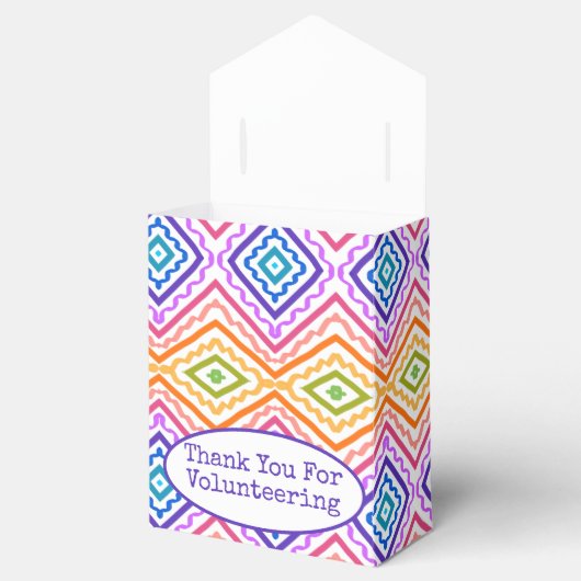 Ein farbenfroher Dank Geschenkschachtel (Geöffnet)