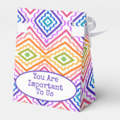 Ein farbenfroher Dank Geschenkschachtel (Rückseite)