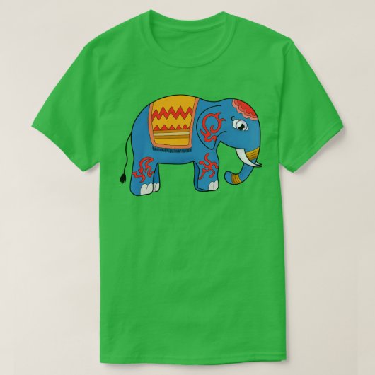 Ein farbenfroher Elefant T-Shirt (Design vorne)