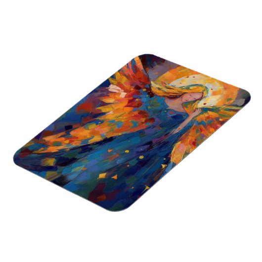 Ein farbenfroher Engel Magnet (Linke Seite)