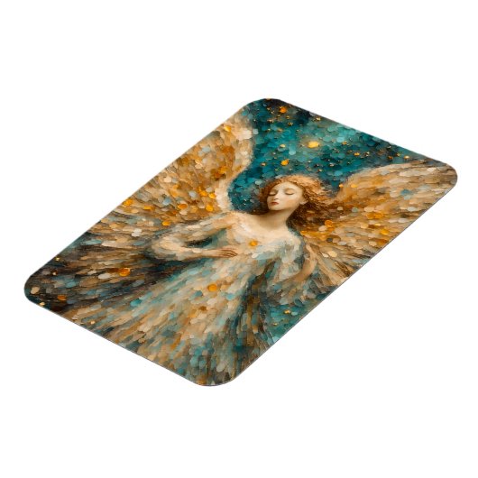 Ein farbenfroher Engel Magnet (Linke Seite)