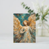 Ein farbenfroher Engel Postkarte (Stehend Vorderseite)