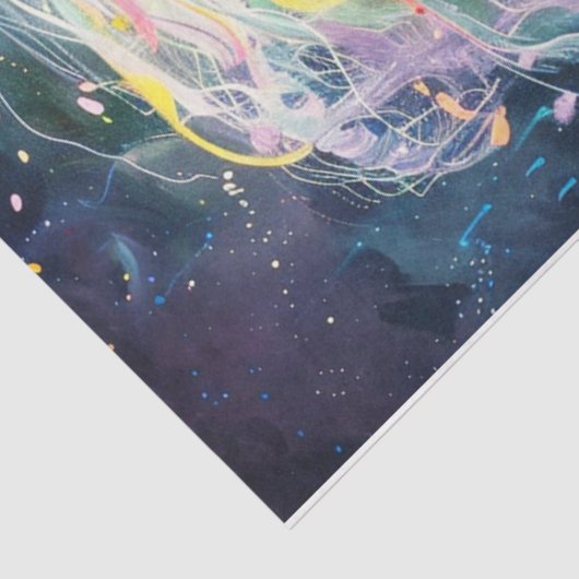 Ein farbenfroher Fluss Seidenpapier (Ausschnitt)