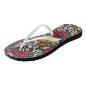 Ein farbenfroher Garten Badesandalen (Schrägansicht)