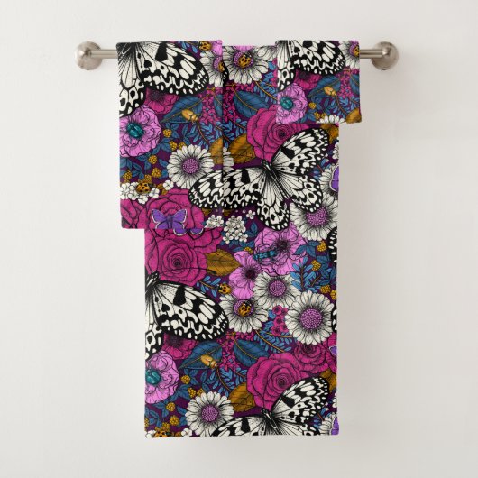Ein farbenfroher Garten II Badhandtuch Set (Insitu)