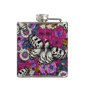 Ein farbenfroher Garten II Flachmann (Rückseite)