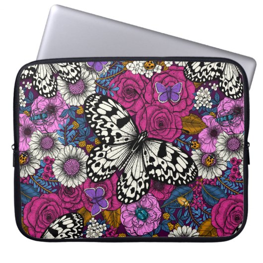 Ein farbenfroher Garten II Laptopschutzhülle (Vorderseite)