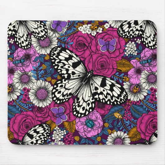 Ein farbenfroher Garten II Mousepad (Vorne)