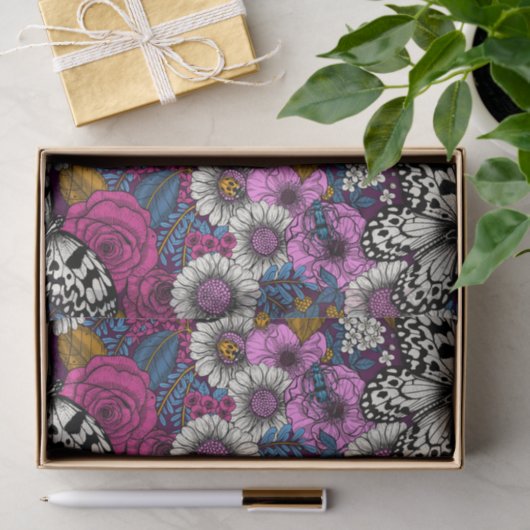 Ein farbenfroher Garten II Seidenpapier (Geschenk)