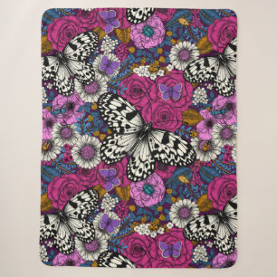 Ein farbenfroher Garten II Sherpadecke