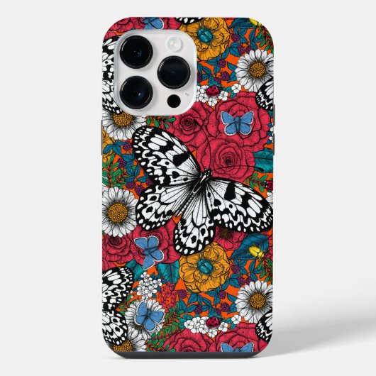 Ein farbenfroher Garten iPhone Hülle (Rückseite)