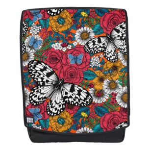 Ein farbenfroher Garten Rucksack