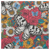 Ein farbenfroher Garten Stoff (Muster)