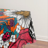 Ein farbenfroher Garten Tischdecke (Beispiel)