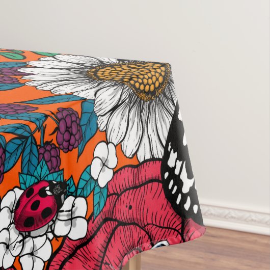 Ein farbenfroher Garten Tischdecke (Beispiel)