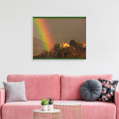 ein farbenfroher Regenbogenbogen auf eingewickelte Leinwanddruck (Insitu (Wohnzimmer))