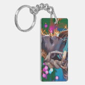 Ein farbenfroher Schlüsselanhänger (Vorderseite links)