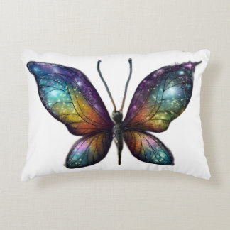 Ein farbenfroher Schmetterling mit galaxieähnliche Dekokissen