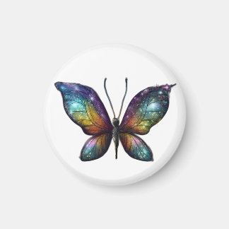 Ein farbenfroher Schmetterling mit galaxieähnliche Magnet