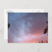 Ein farbenfroher Sonnenuntergang Postkarte (Vorne/Hinten)