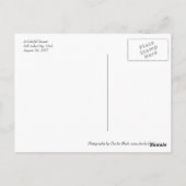 Ein farbenfroher Sonnenuntergang Postkarte (Rückseite)