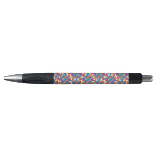 Ein farbenfroher Stift mit schwarzer Spitze und Kl (Vorderseite)