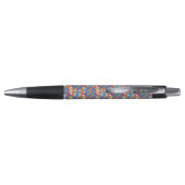 Ein farbenfroher Stift mit schwarzer Spitze und Kl (Rückseite)