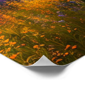 Ein farbenfroher Traum bei Sonnenuntergang Poster (Ecke)