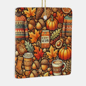 Ein farbenfroher und hübscher Sturz Keramikornament (Rechts)