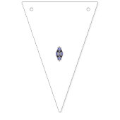 Ein farbenfroher Wandaufkleber mit einem aufwändig Wimpelkette (Zweite Fahne)