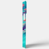 Ein farbenfrohes Abstraktes Bild mit Sternen im Hi Case-Mate iPhone Hülle (Rückseite / Rechts)