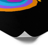 Ein farbenvolles Hirnkunstposter Poster (Ecke)